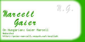 marcell gaier business card